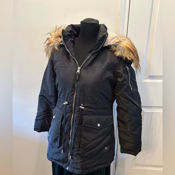 Steve Madden girl Anorak Lightweight Hood Utility Coat Anorak - Picture 2 of 8